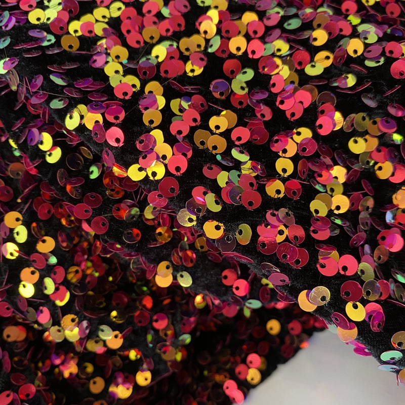 Multicolor Sequin Velvet