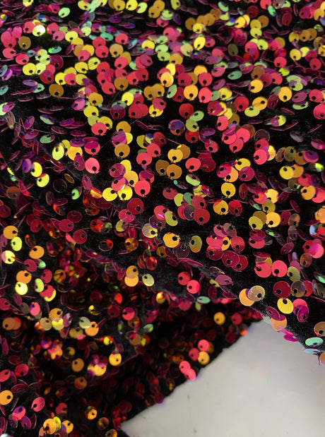 Multicolor Sequin Velvet