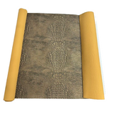 Faux Leather Vinyl Gator Fabric Two Tone
