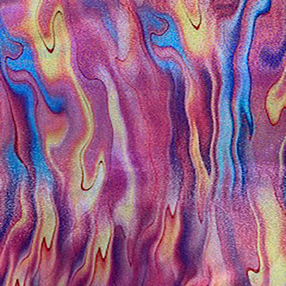Hologram Spandex Fabric Foggy Foil Lava Flame