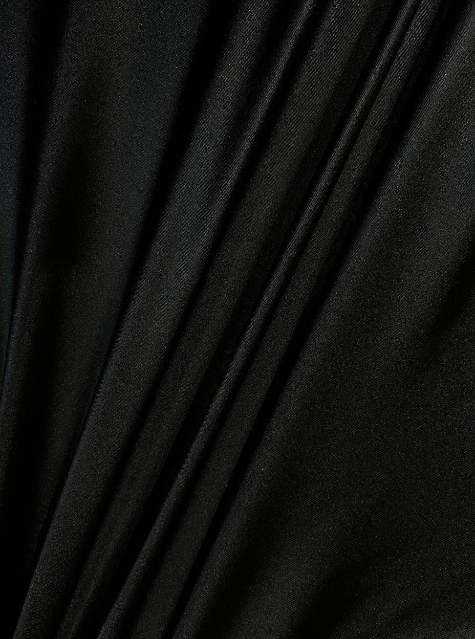 Shiny Nylon Spandex Black