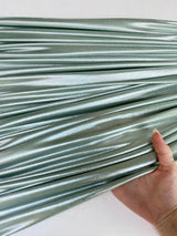 Shiny Foiled Spandex Sage Green