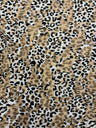 Tiger Printed Stretch Lace Fabric - Orange Tiger Print, 4-Way Stretch (1 Yard)