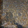 Stretch Sequins Damask Fabric