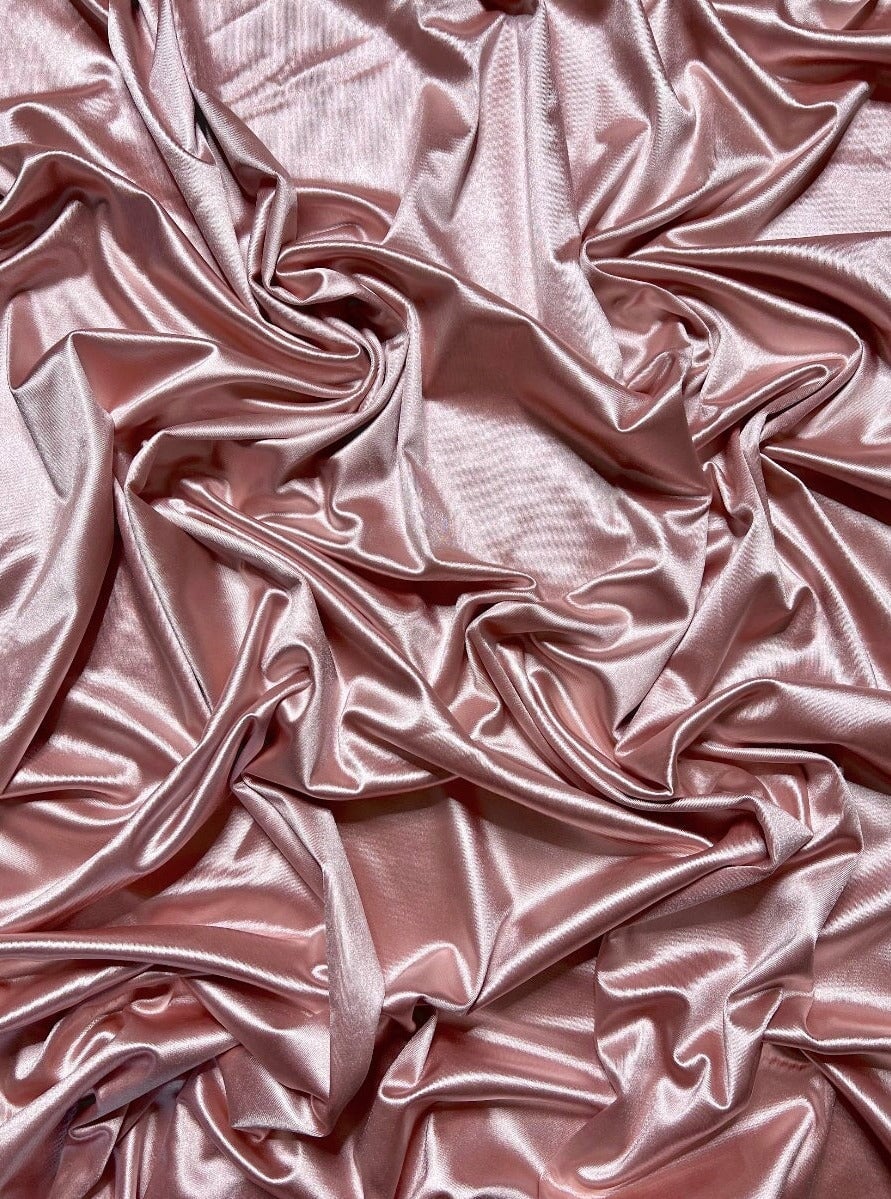 Shiny Nylon Spandex Blush Pink