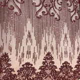 Stretch Sequins Damask Fabric