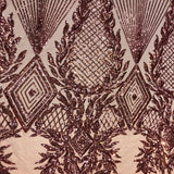 Stretch Sequins Fabric Alpica Geometric
