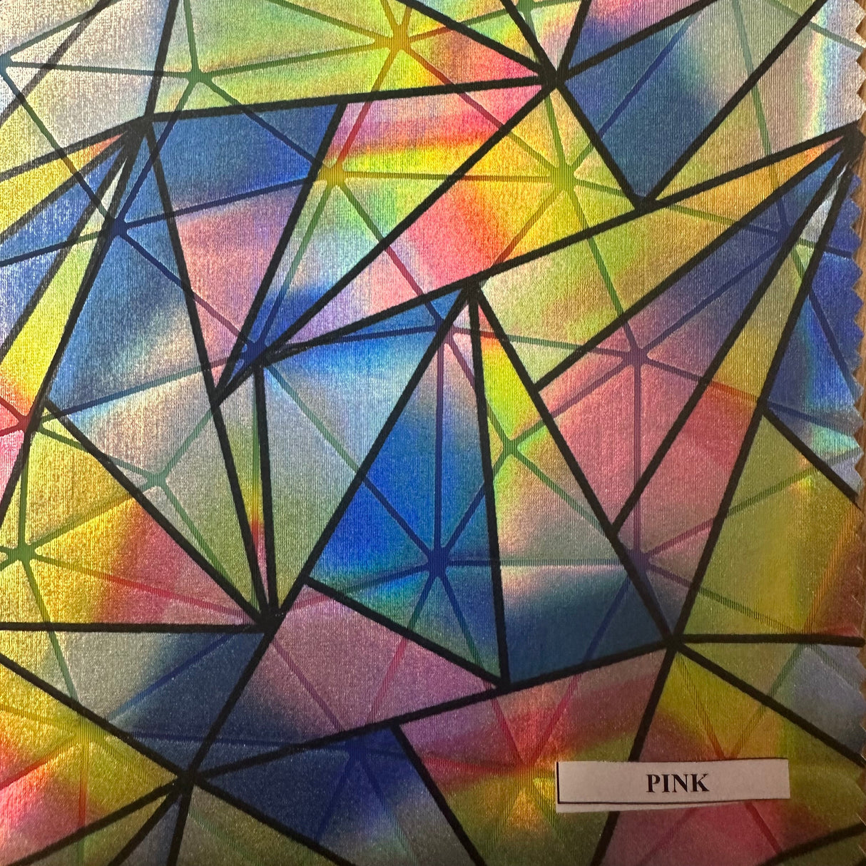 Poly Spandex Hologram Prism Foil Fabric 60"
