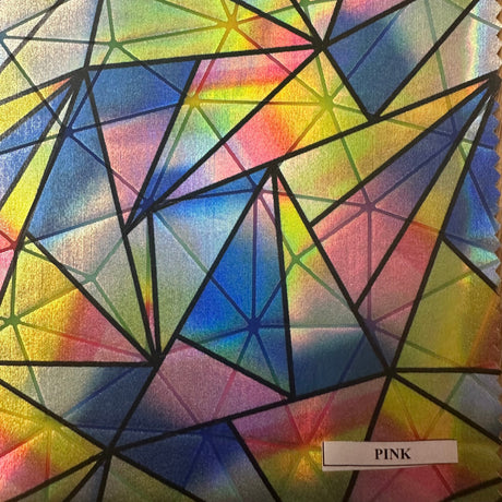 Poly Spandex Hologram Prism Foil Fabric 60"