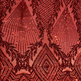 Stretch Sequins Fabric Alpica Geometric