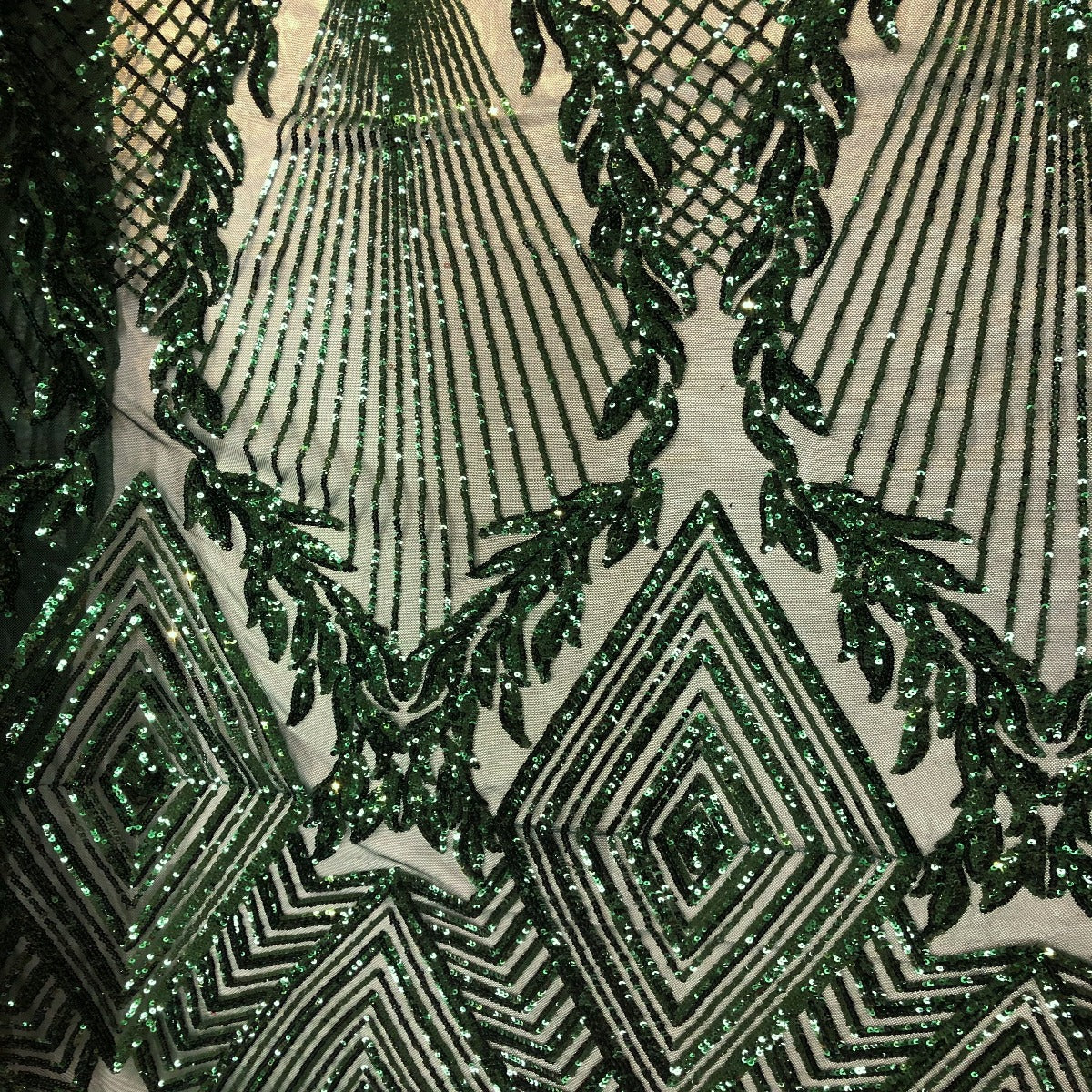 Stretch Sequins Fabric Alpica Geometric