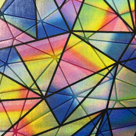 Poly Spandex Hologram Prism Foil Fabric 60"