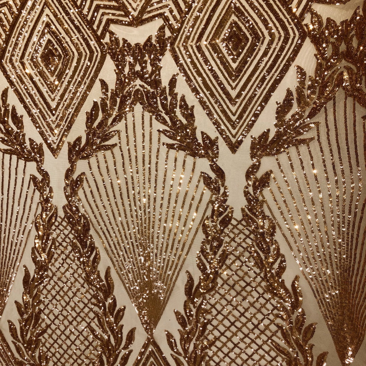 Stretch Sequins Fabric Alpica Geometric