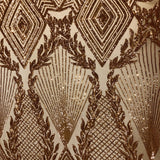 Stretch Sequins Fabric Alpica Geometric
