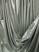 Shiny Foiled Spandex Sage Green