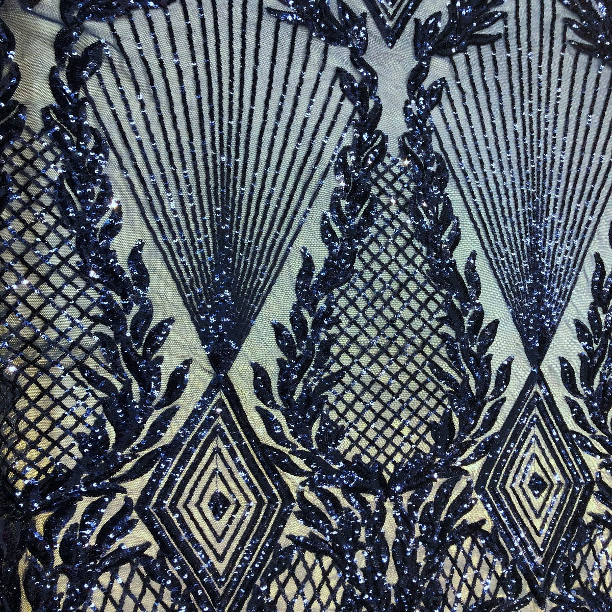 Stretch Sequins Fabric Alpica Geometric