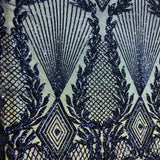 Stretch Sequins Fabric Alpica Geometric