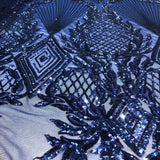 Stretch Sequins Fabric Alpica Geometric