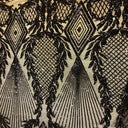Stretch Sequins Fabric Alpica Geometric