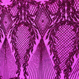 Stretch Sequins Fabric Alpica Geometric