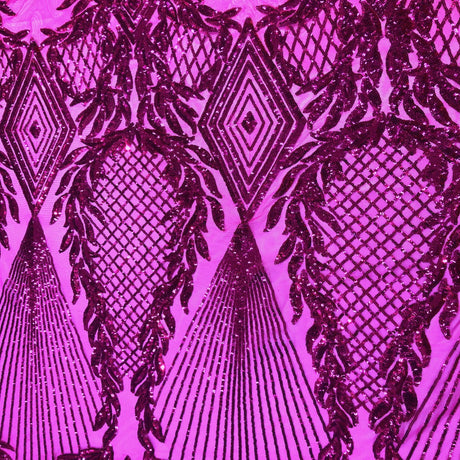 Stretch Sequins Fabric Alpica Geometric