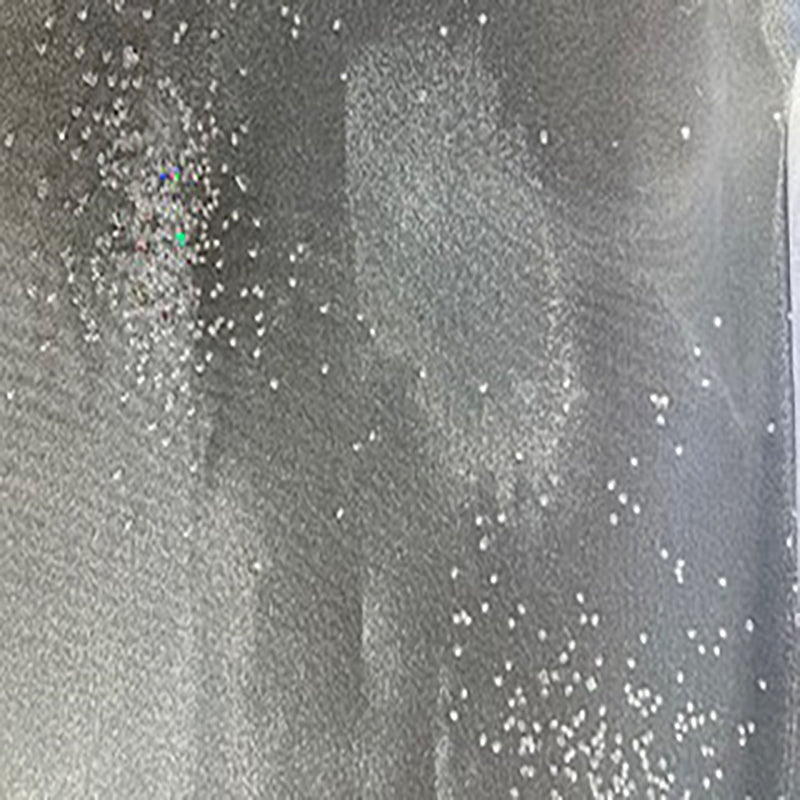Polyester Organza Metallic Dew Drop Fabric White Silver 60"