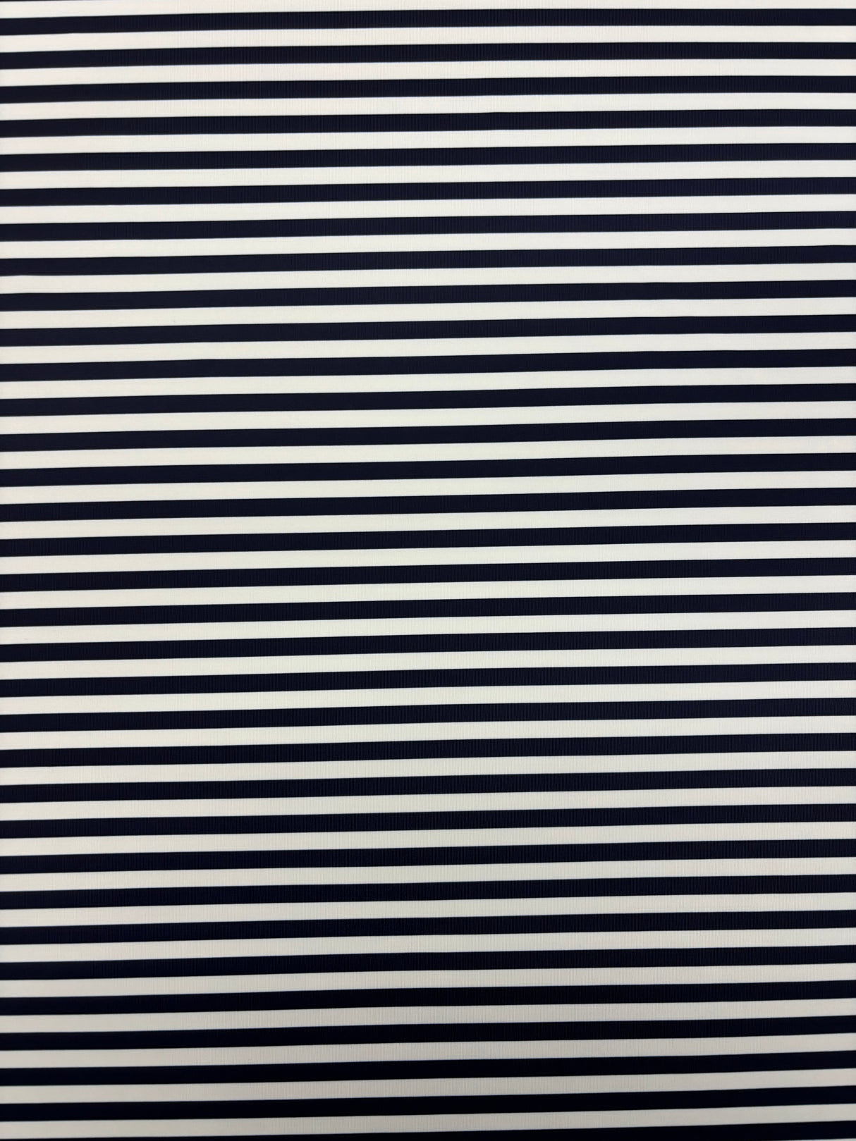 Black Quarter Inch Striped Spandex Fabric - Black Quarter Inch Stripes, 58"/60" Width (1 Yard)