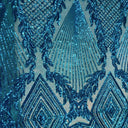 Stretch Sequins Fabric Alpica Geometric