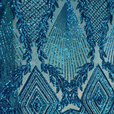 Stretch Sequins Fabric Alpica Geometric