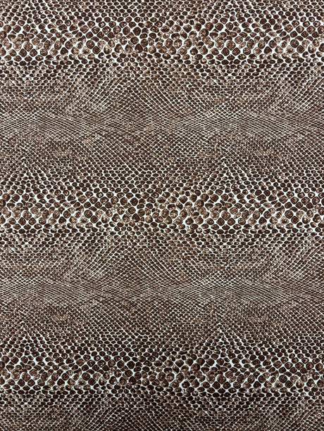 Snake Print Polyester Spandex Fabric - Snake Print, 58"/60" Width (1 Yard)