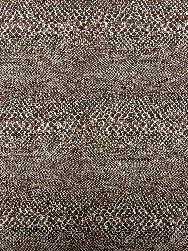 Snake Print Polyester Spandex Fabric - Snake Print, 58"/60" Width (1 Yard)