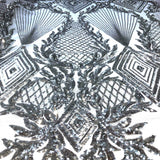 Stretch Sequins Fabric Alpica Geometric