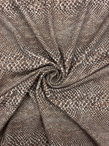 Snake Print Polyester Spandex Fabric - Snake Print, 58"/60" Width (1 Yard)