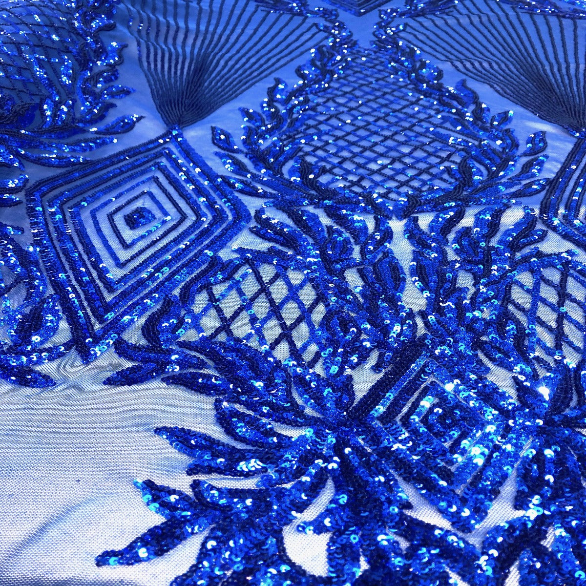 Stretch Sequins Fabric Alpica Geometric