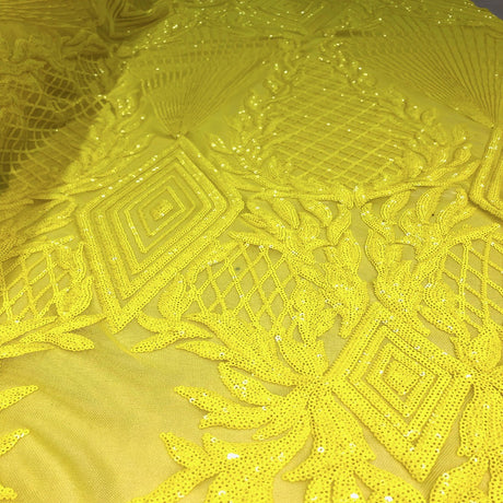 Stretch Sequins Fabric Alpica Geometric