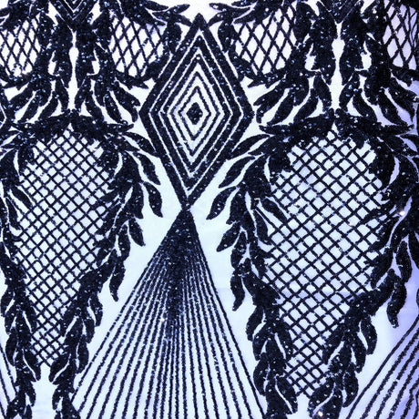 Stretch Sequins Fabric Alpica Geometric