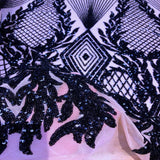 Stretch Sequins Fabric Alpica Geometric