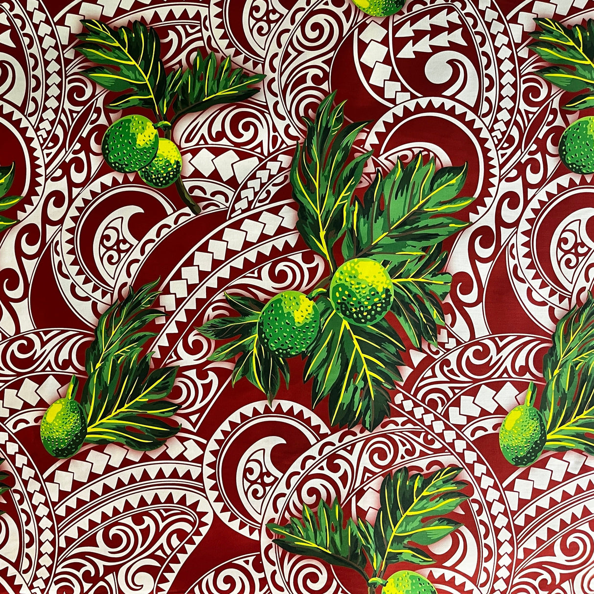 Poly Cotton Fabric Longan Traditional Tattoo Background