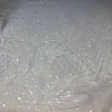 Stretch Sequins Fabric Alpica Geometric