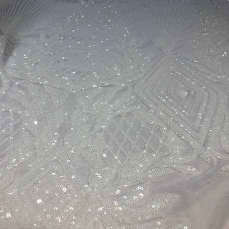 Stretch Sequins Fabric Alpica Geometric