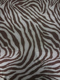 Brown Zebra Print Mystique Spandex Fabric - Brown Zebra Print, 36" Width (1 Yard)