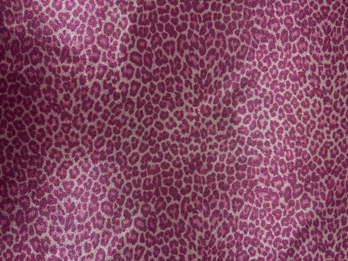 Pink Cheetah Print Mystique Spandex Fabric - Pink Cheetah Print, 36" X 60" (1 Yard)