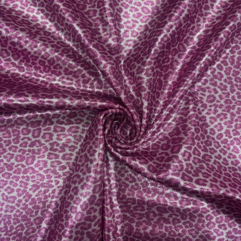 Pink Cheetah Print Mystique Spandex Fabric - Pink Cheetah Print, 36" X 60" (1 Yard)