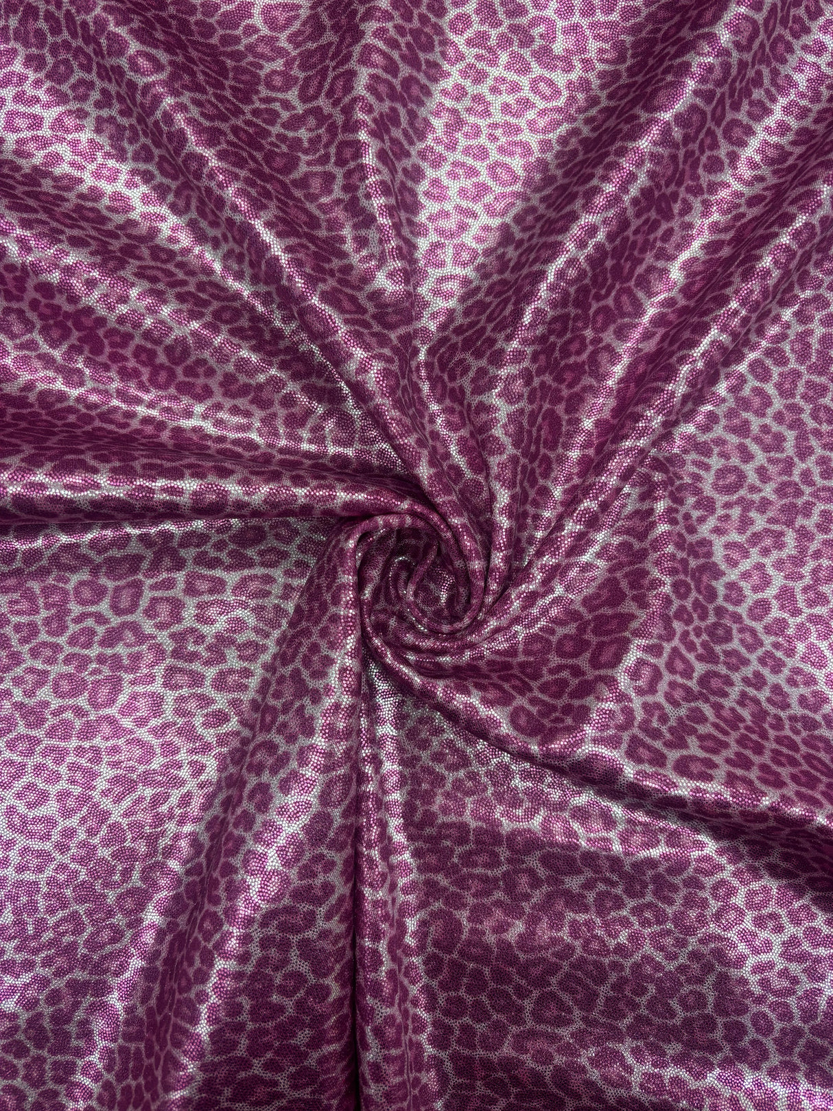 Pink Cheetah Print Mystique Spandex Fabric - Pink Cheetah Print, 36" X 60" (1 Yard)