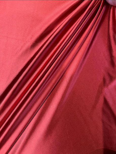 Shiny Nylon Spandex Dark Red
