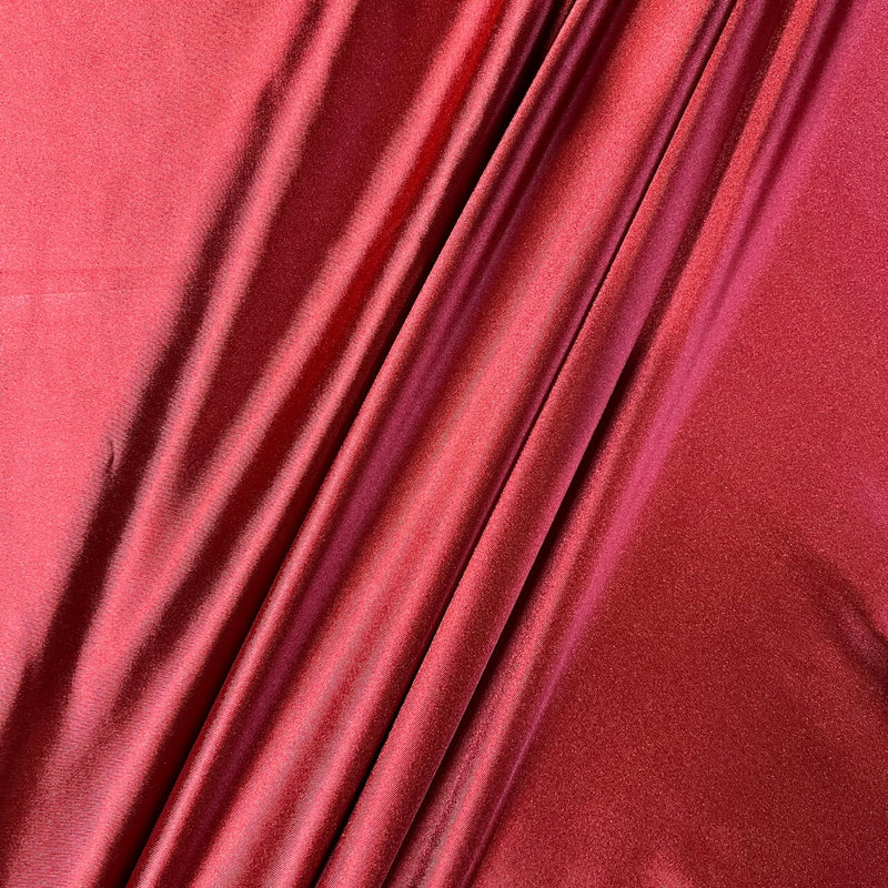 Shiny Nylon Spandex Dark Red