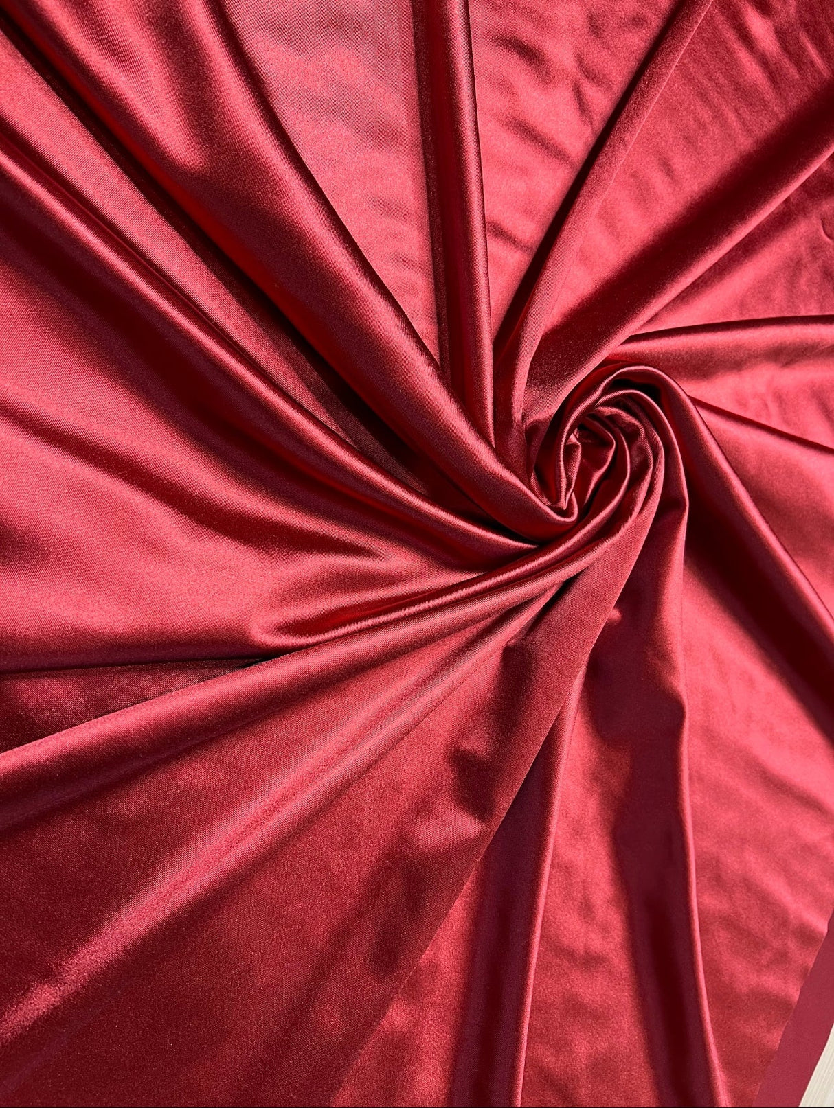 Shiny Nylon Spandex Dark Red