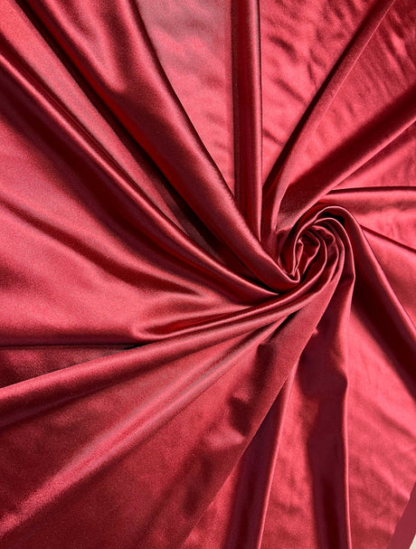 Shiny Nylon Spandex Dark Red