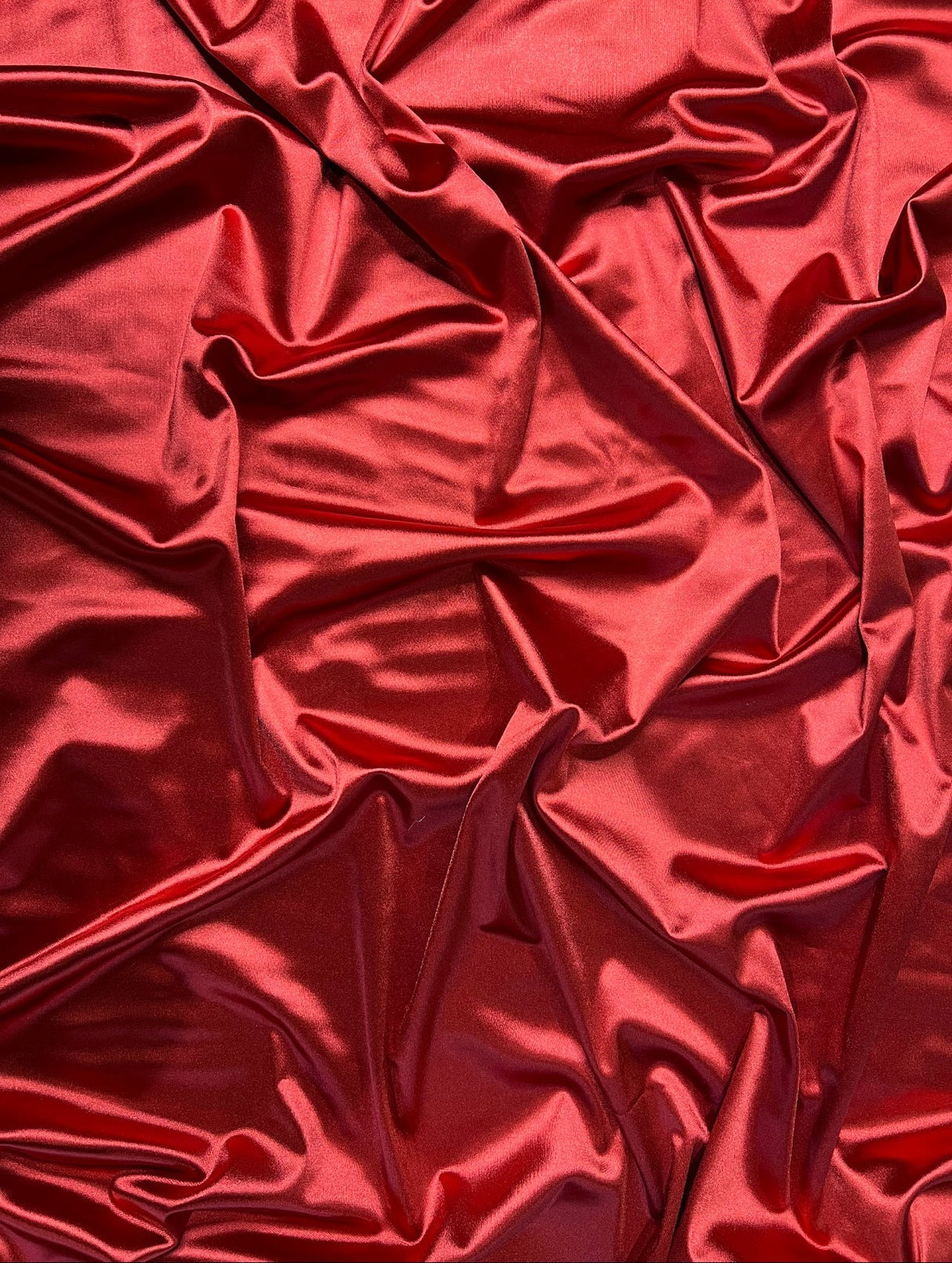 Shiny Nylon Spandex Dark Red