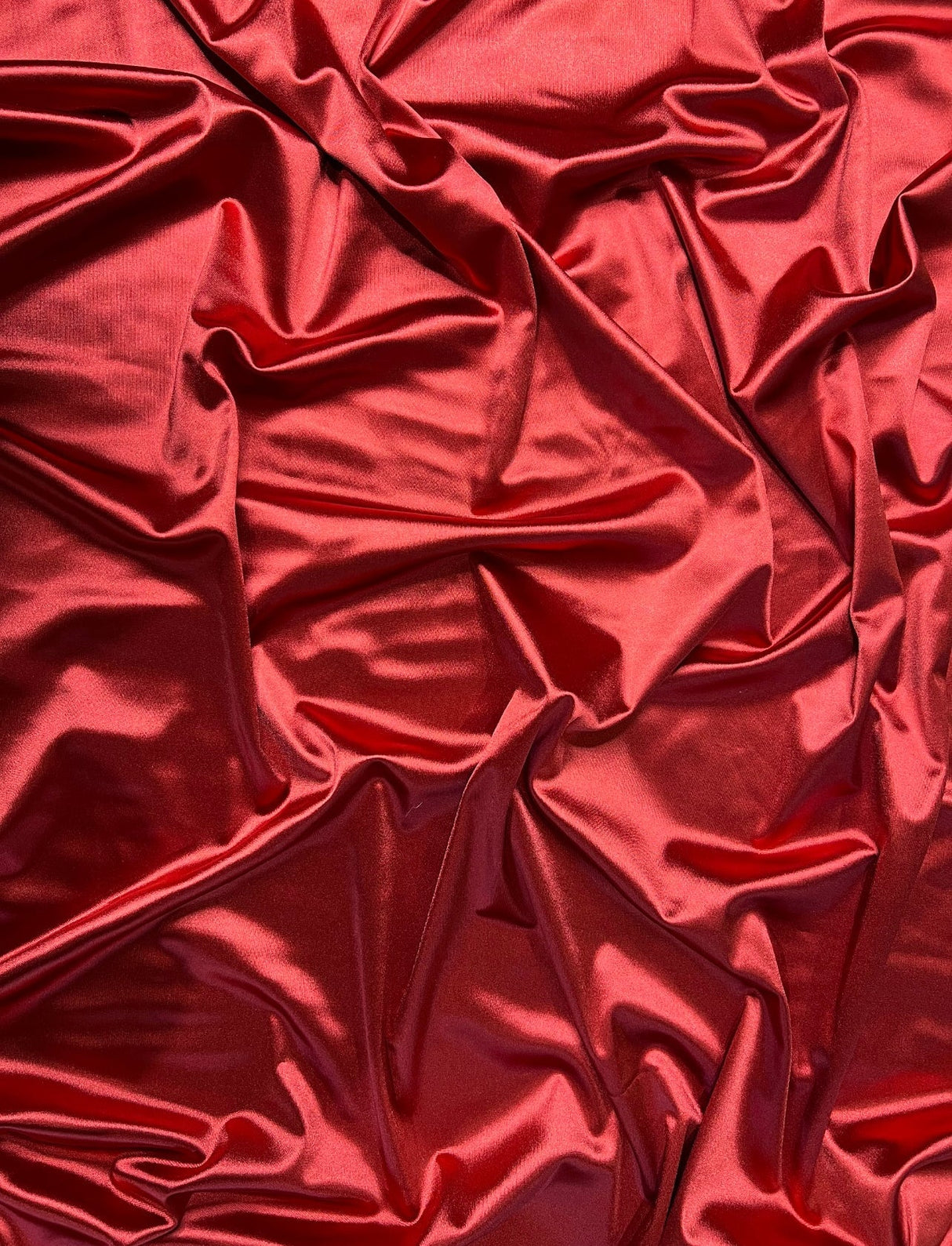 Shiny Nylon Spandex Dark Red